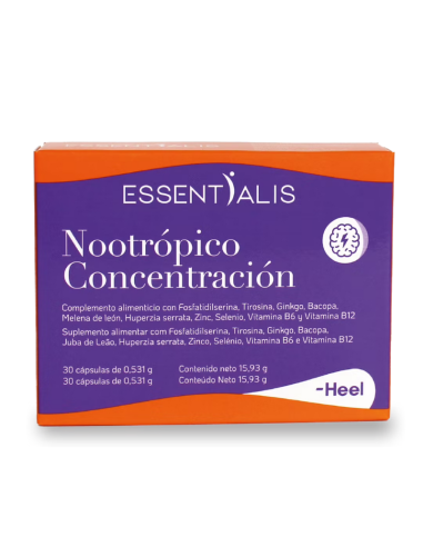 ESSENTIALIS Nootrópico Concentración 30 Cápsulas