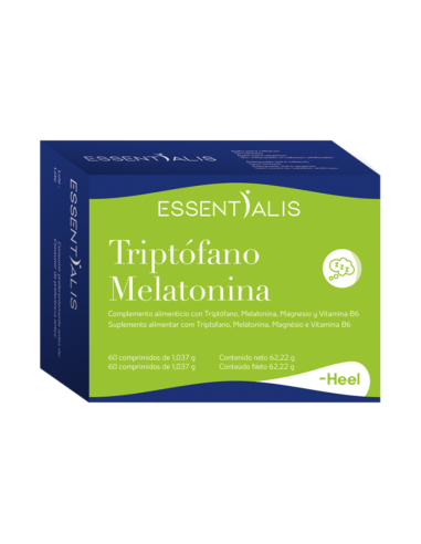 ESSENTIALIS Triptófano Melatonina 60 Comprimidos