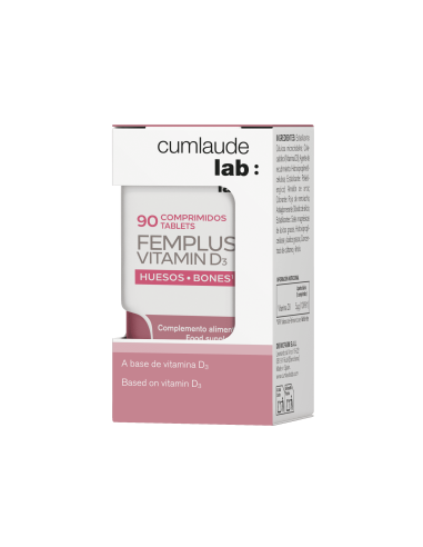 CUMLAUDE Femplus Vitamin D3 Huesos 90 Comprimidos