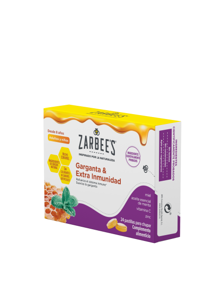 Zarbee's Garganta y Extra Inmunidad 24 Pastillas para Chupar