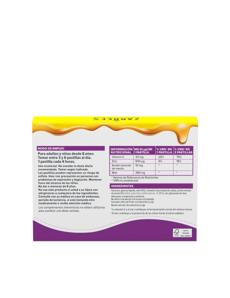 Zarbee's Garganta y Extra Inmunidad 24 Pastillas para Chupar