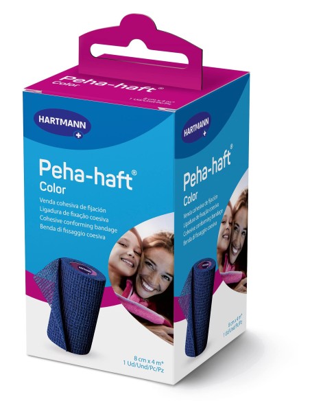 Peha-haft Color Venda Cohesiva de Fijación 8 cm x 4 m