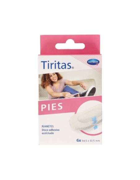 Tiritas Pies Juanetes Discos Adhesivos Acolchados 6 Unidades 54,5 x 32,5 mm