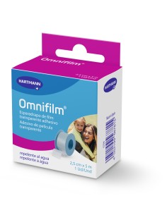 Omnifilm Esparadrapo de Film Transparente Adhesivo 2,5 cm...