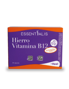ESSENTIALIS Hierro con Vitamina B12 Veggie 30 Cápsulas