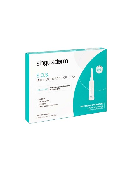 Singuladerm S.O.S. Reactive 4 Viales de 10,5 ml