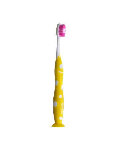 GUM Junior Cepillo Dental 902 Monstruos +6 Años Suave para Niños con Diseño de Monstruos y Limpieza Dental Efectiva