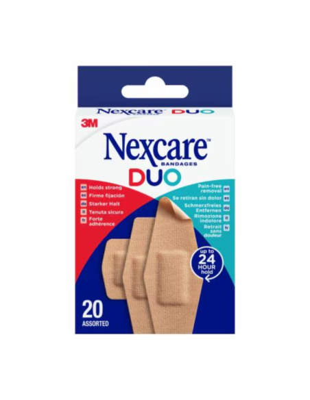 NEXCARE Tiras DUO Surtido de 20 Unidades