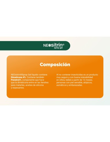 Neositrin Spray Gel Antipiojos 100 ml