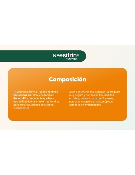 Neositrin Spray Gel Antipiojos 100 ml