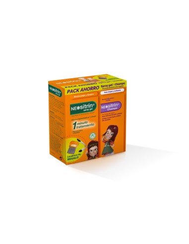 NEOSITRIN Pack Antipiojos Spray Gel 60 ml +...