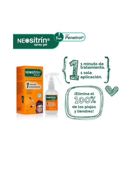 NEOSITRIN Pack Antipiojos Spray Gel 60 ml + Champú 100 ml