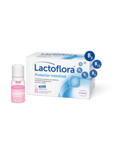 Lactoflora Protector Intestinal Adultos 10 Frascos Monodosis Sabor Fresa