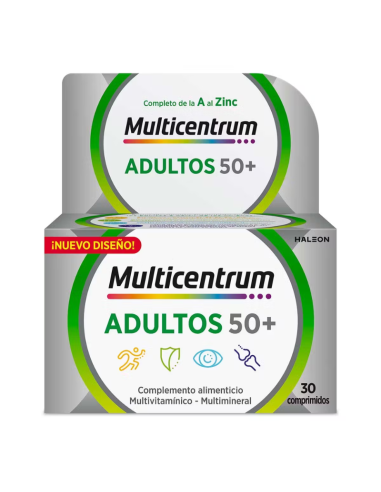 Multicentrum Adultos 50+ Comprimidos 30 Unidades