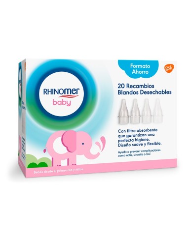 Rhinomer Baby 20 Recambios Blandos Desechables