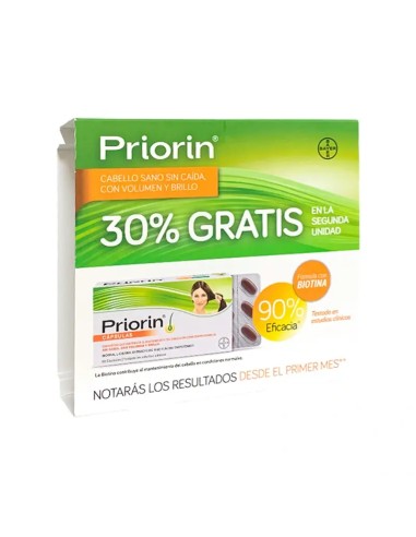 Priorin Duplo 2ª Unidad 30% Gratis 2x60 Cápsulas