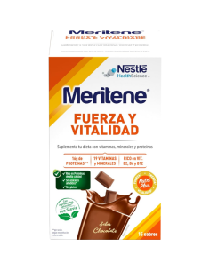 Meritene Fuerza y Vitalidad Sabor Chocolate 15 Sobres