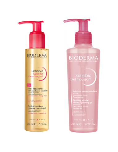 BIODERMA Pack Sensibio Micelar Cleansing Oil 150 ml + Gel Moussant 200 ml