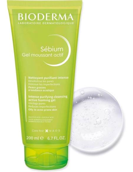 BIODERMA Sébium Gel Moussant Actif 200 ml