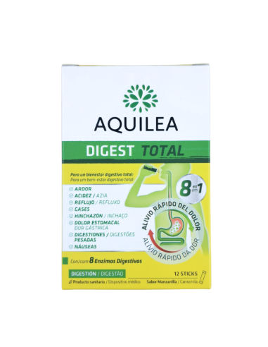 AQUILEA Digest Total Sabor Manzanilla 12 Sticks
