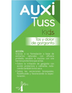 AUXI Tuss Kids Tos y Dolor de Garganta Sabor Cereza 6... 2