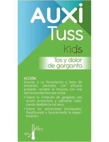 AUXI Tuss Kids Tos y Dolor de Garganta Sabor...