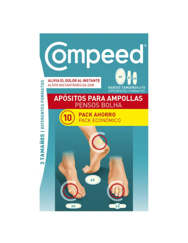 Compeed Ampollas 3 Tamaños 10 Apósitos