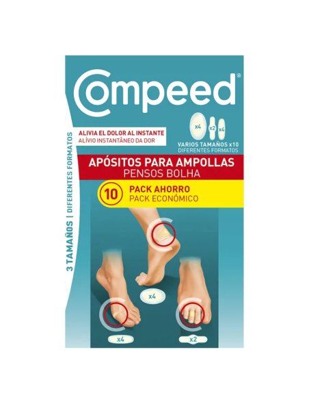Compeed Ampollas 3 Tamaños 10 Apósitos