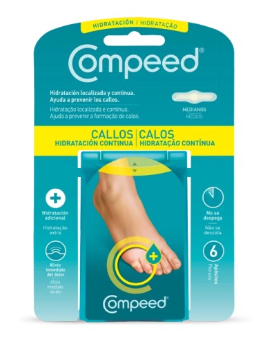 Compeed Callos Hidratación Continua 6 Apósitos