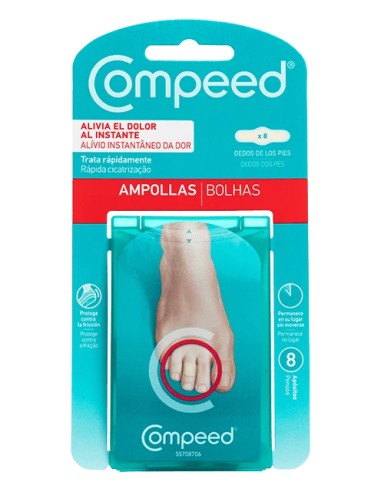 Compeed Ampollas Dedos del Pie 8 Apósitos