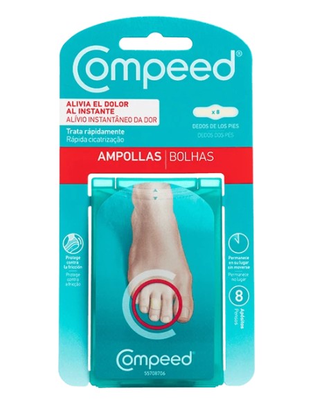 Compeed Ampollas Dedos del Pie 8 Apósitos