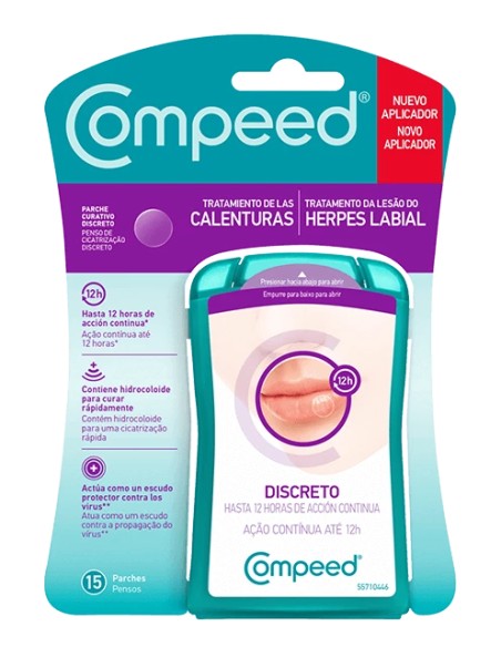 Compeed Calenturas o Herpes Labial Discreto 15 Parches
