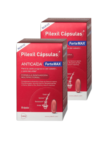 Pilexil Duplo Anticaída ForteMAX 2x60 Cápsulas