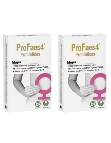ProFaes4 Probióticos Pack Mujer 2x30 Cápsulas