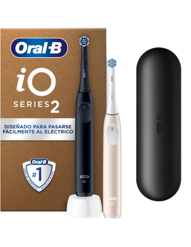 Oral-B Duplo iO 2 Cepillo Eléctrico Negro y Nude