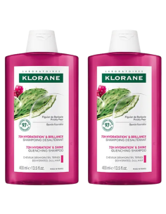 KLORANE Duplo Champú Hidratante al Higo de Barbaria 2x400 ml