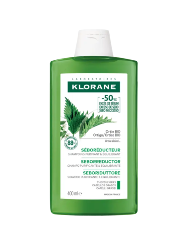 Klorane Seborreductor Champú a la Ortiga BIO 400 ml