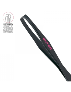 BETER Pinza de Depilar Pavonada Punta Recta 2