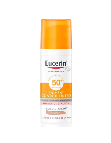 Eucerin Sun Pigment Control SPF50+ con Color Tono Medio 50 ml