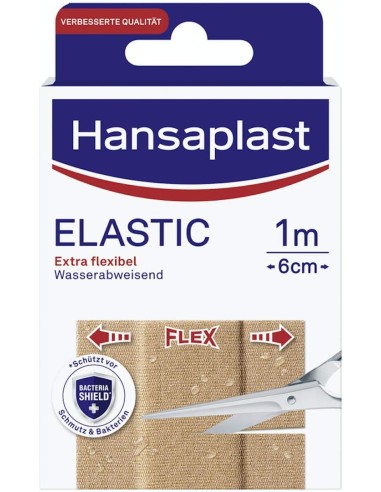 Hansaplast Elastic 1m x 6cm 10 Apósitos