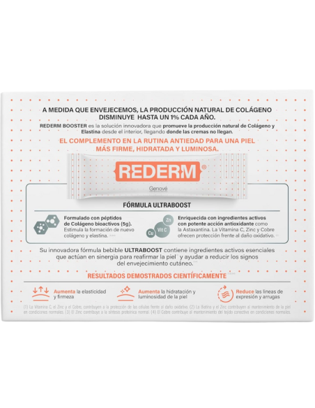 REDERM Reafirmante Cutáneo Bebible 20 Sobres de 25 ml