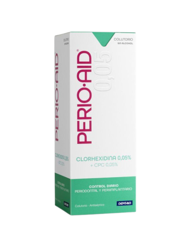 PERIO AID CHX 0,05% + CPC 0,05% Mantenimiento y Control - Colutorio 150 ml