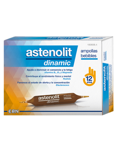 Astenolit Dinamic 12 Ampollas Bebibles de 10 ml
