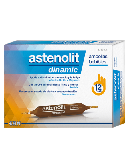 Astenolit Dinamic 12 Ampollas Bebibles de 10 ml
