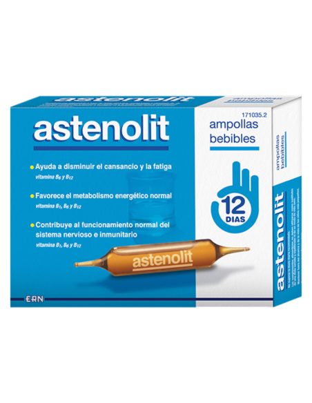 Astenolit 12 Ampollas Bebibles de 10 ml