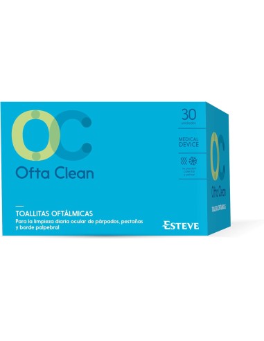 OftaClean Toallitas Oftálmicas 30 Unidades