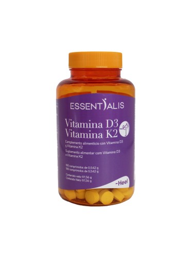 ESSENTIALIS Vitamina D3+K2 180 Comprimidos