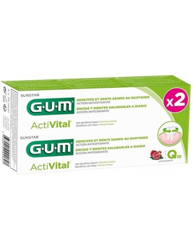 GUM Duplo ActiVital Pasta Dental 2x75 ml