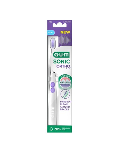 GUM Sonic Ortho Soft Cepillo Eléctrico Sónico
