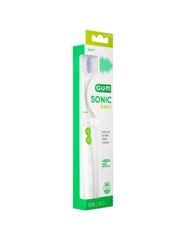GUM Sonic Daily Cepillo Dental Sónico Blanco